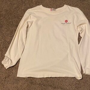 Girls Simply Southern Cream Long Sleeve Tee